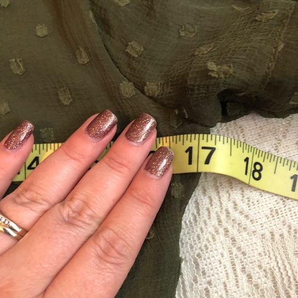 Zara olive Pom Pom Swiss dot vneck mini dress - Picture 8 of 11